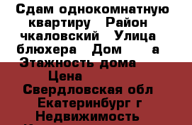 Сдам однокомнатную квартиру › Район ­ чкаловский › Улица ­ блюхера › Дом ­ 59/а › Этажность дома ­ 2 › Цена ­ 16 000 - Свердловская обл., Екатеринбург г. Недвижимость » Квартиры аренда   